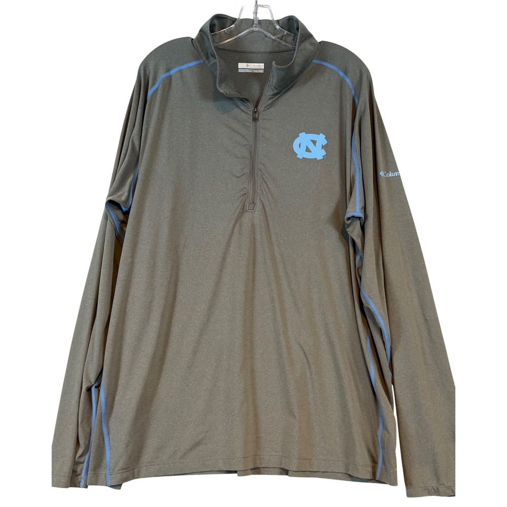 Columbia UNC Tar Heels Men XXL 1/4 Zip Pullover Performance NCAA Gorpcore Fan NC